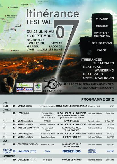 affiche itinrance 2012